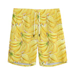 Ripe Banana Pattern Print Men's Sports Shorts