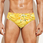 Ripe Banana Pattern Print Men's Swim Briefs
