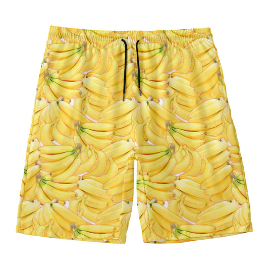 Ripe Banana Pattern Print Men's Swim Trunks