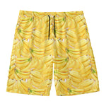 Ripe Banana Pattern Print Men's Swim Trunks
