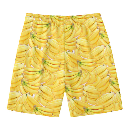 Ripe Banana Pattern Print Men's Swim Trunks