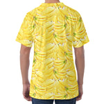 Ripe Banana Pattern Print Men's Velvet T-Shirt