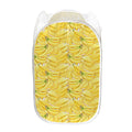 Ripe Banana Pattern Print Mesh Laundry Hamper