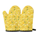 Ripe Banana Pattern Print Oven Mitts