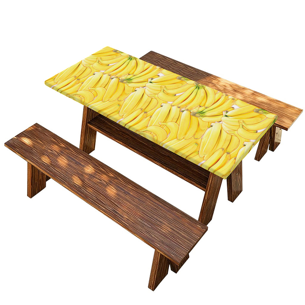 Ripe Banana Pattern Print Picnic Table Cover