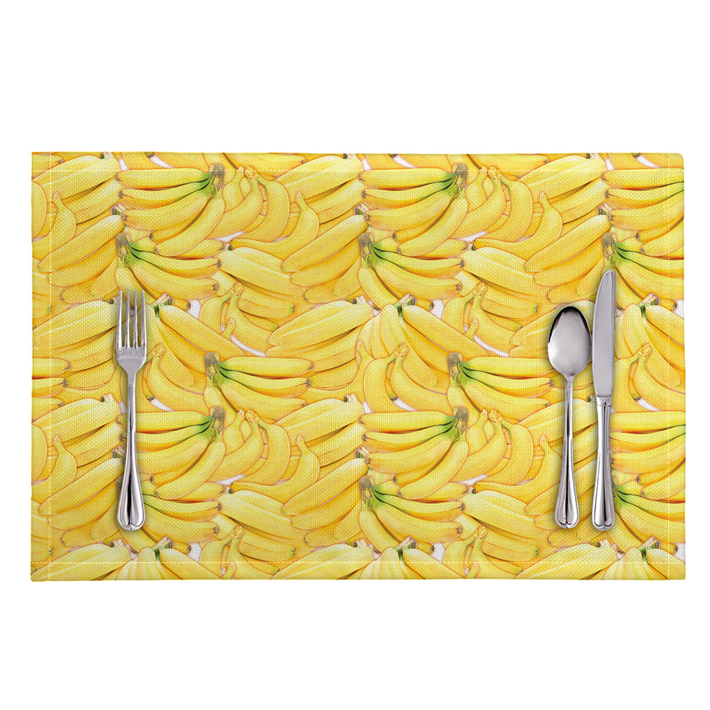 Ripe Banana Pattern Print Placemat
