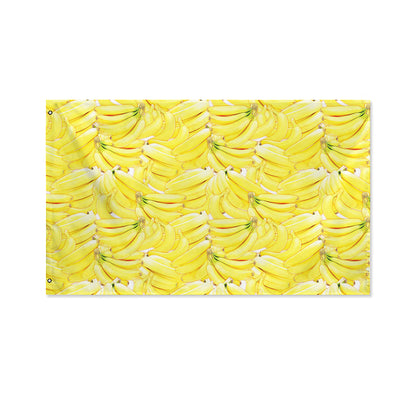 Ripe Banana Pattern Print Polyester Flag