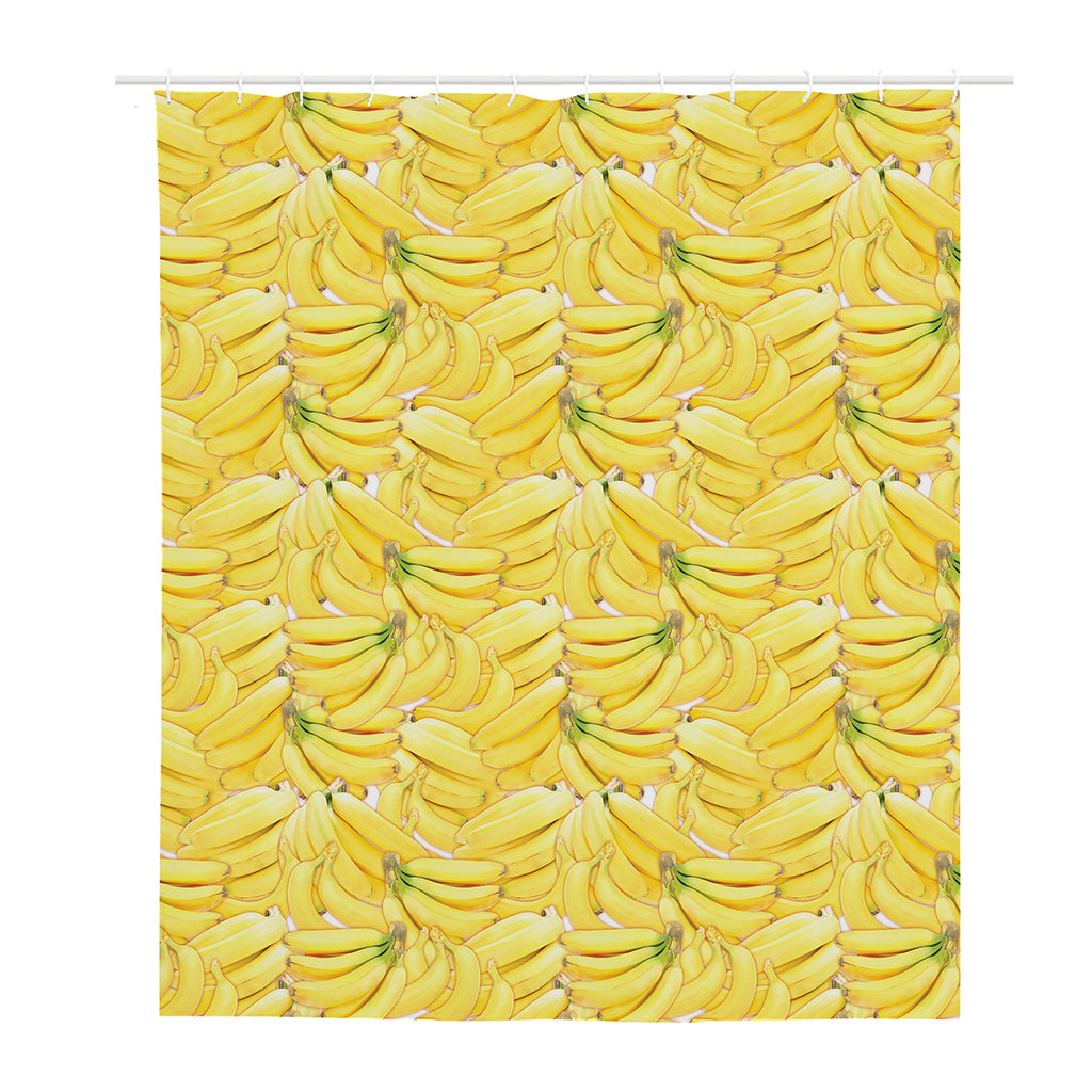 Ripe Banana Pattern Print Polyester Shower Curtain