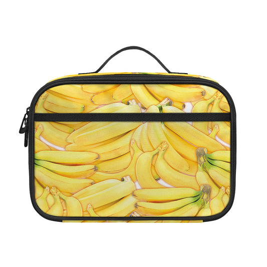 Ripe Banana Pattern Print Portable Lunch Bag