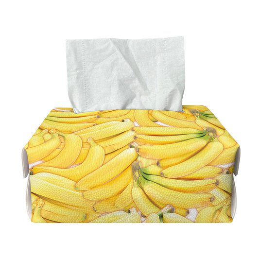 Ripe Banana Pattern Print Rectangle Tissue Box Cover