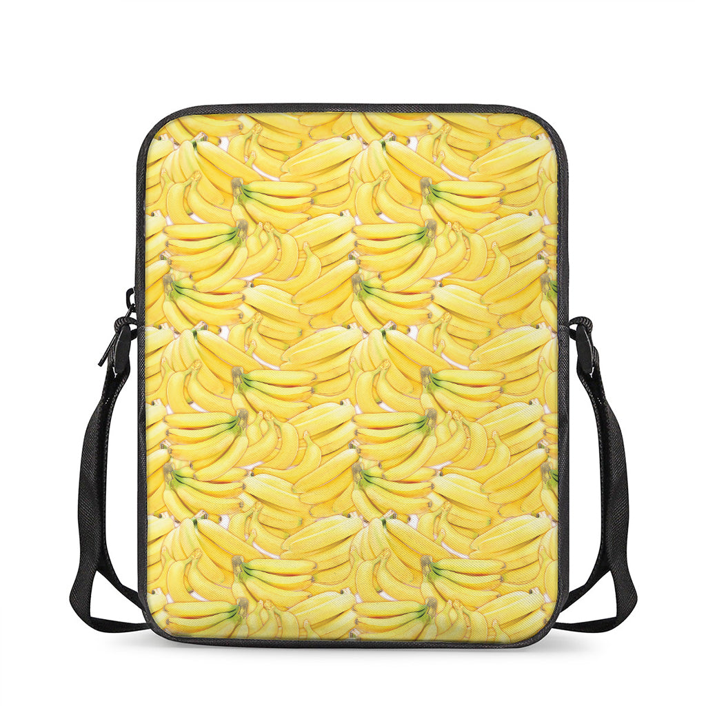 Ripe Banana Pattern Print Rectangular Crossbody Bag