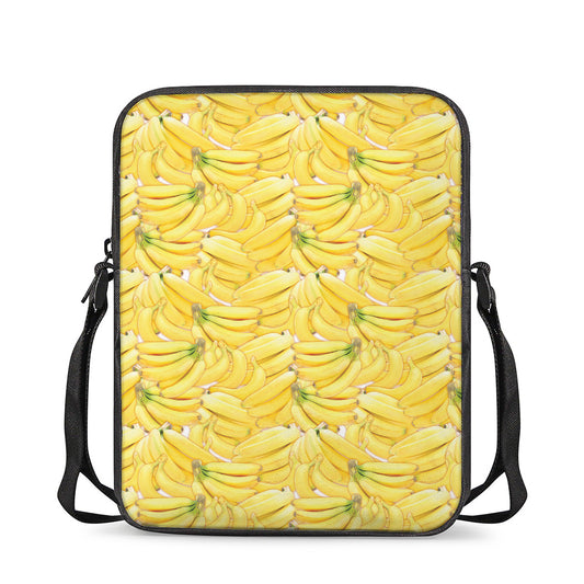 Ripe Banana Pattern Print Rectangular Crossbody Bag