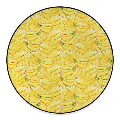 Ripe Banana Pattern Print Round Floor Mat