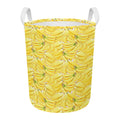 Ripe Banana Pattern Print Round Laundry Basket