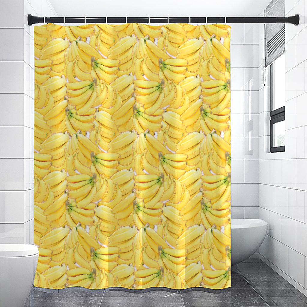 Ripe Banana Pattern Print Shower Curtain