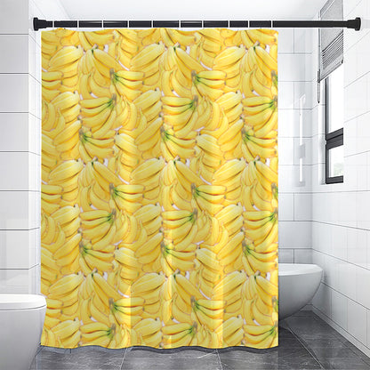 Ripe Banana Pattern Print Shower Curtain