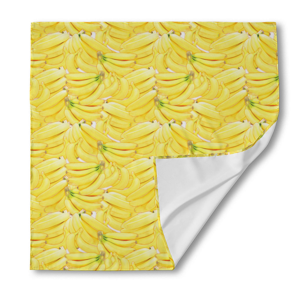 Ripe Banana Pattern Print Silk Bandana