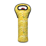 Ripe Banana Pattern Print Single Neoprene Wine Tote