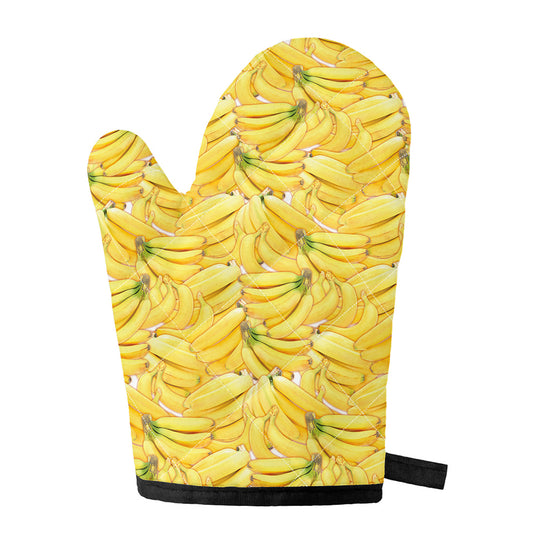 Ripe Banana Pattern Print Single Oven Mitt