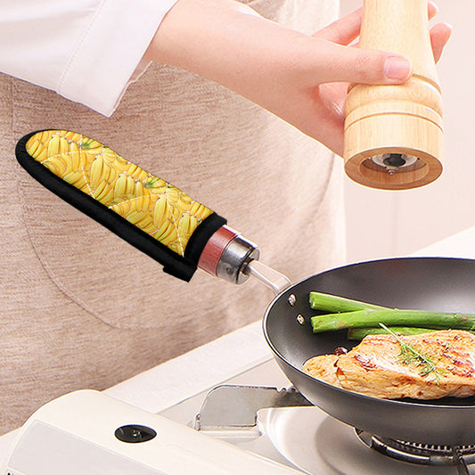 Ripe Banana Pattern Print Skillet Handle Cover