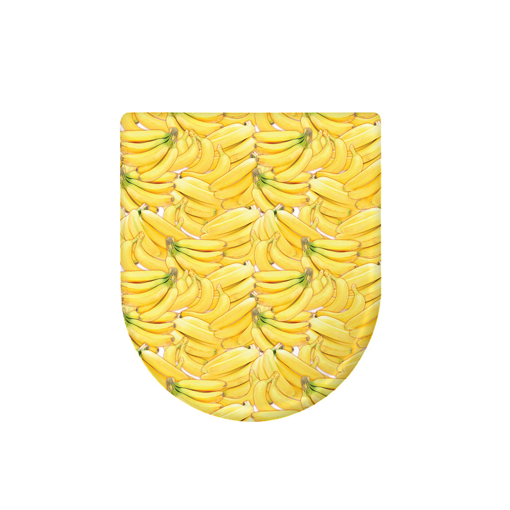 Ripe Banana Pattern Print Toilet Lid Cover