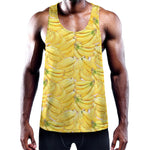 Ripe Banana Pattern Print Training Tank Top