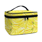 Ripe Banana Pattern Print Travel Makeup Bag