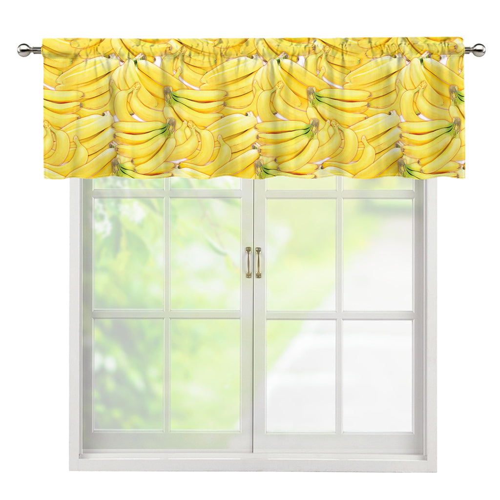 Ripe Banana Pattern Print Window Valance