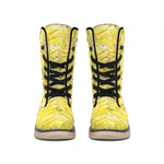Ripe Banana Pattern Print Winter Boots