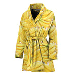 Ripe Banana Pattern Print Women's Bathrobe