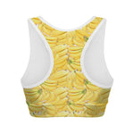 Ripe Banana Pattern Print Women's Sports Bra