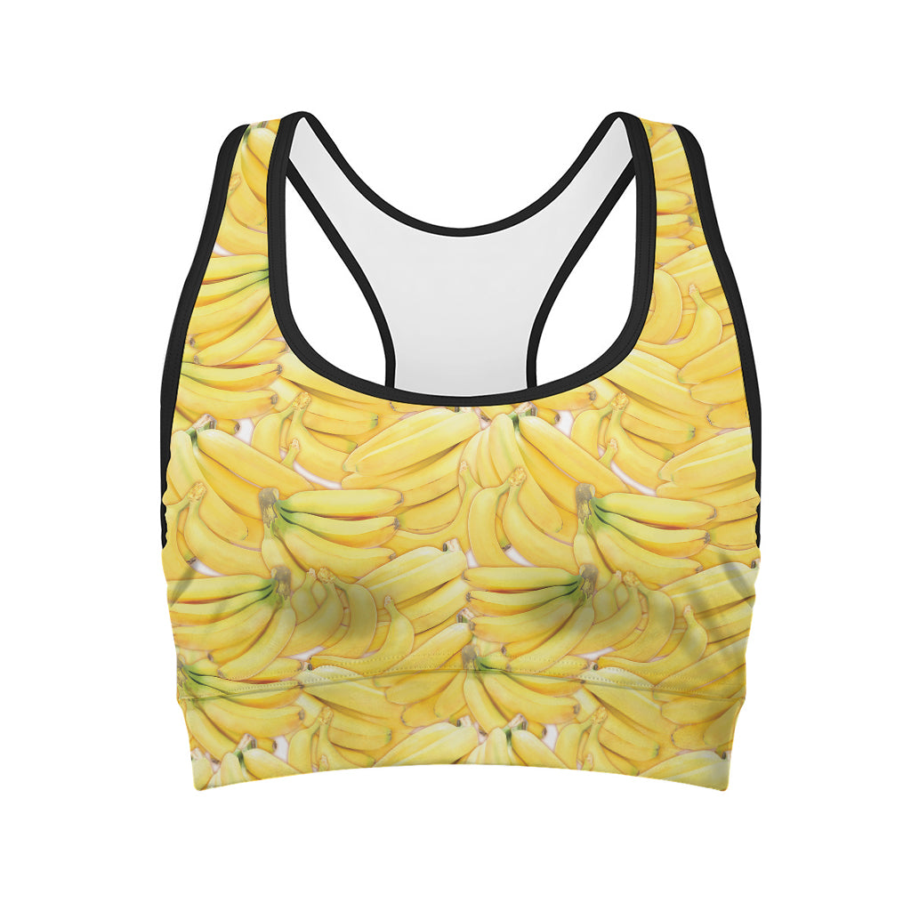 Ripe Banana Pattern Print Women's Sports Bra