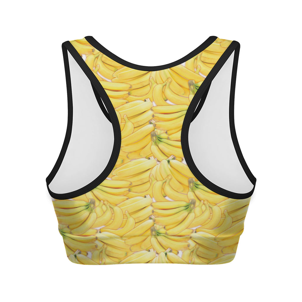 Ripe Banana Pattern Print Women's Sports Bra