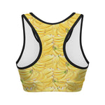 Ripe Banana Pattern Print Women's Sports Bra