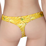 Ripe Banana Pattern Print Women's Thong