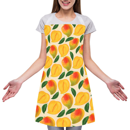 Ripe Mango Fruit Pattern Print Adjustable Apron