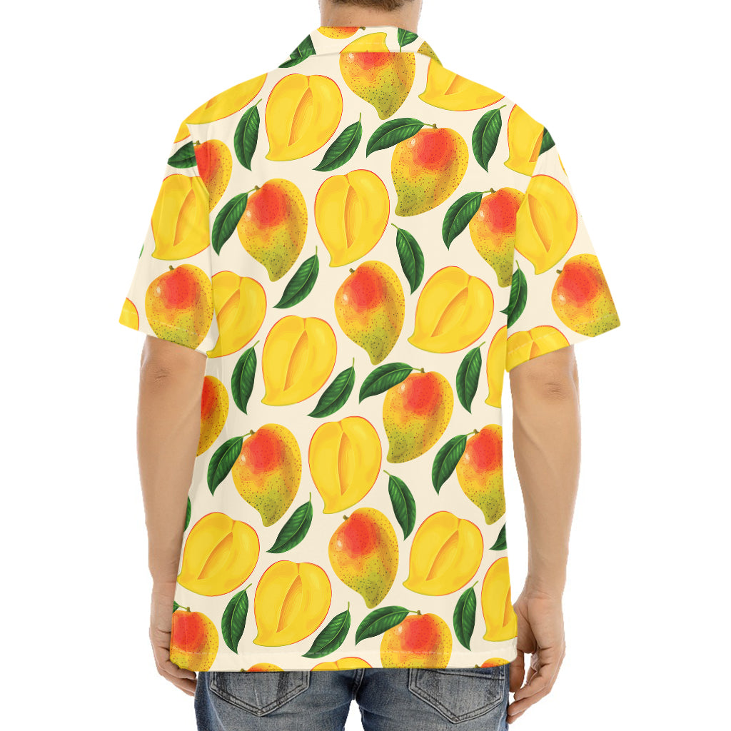 Ripe Mango Fruit Pattern Print Aloha Shirt