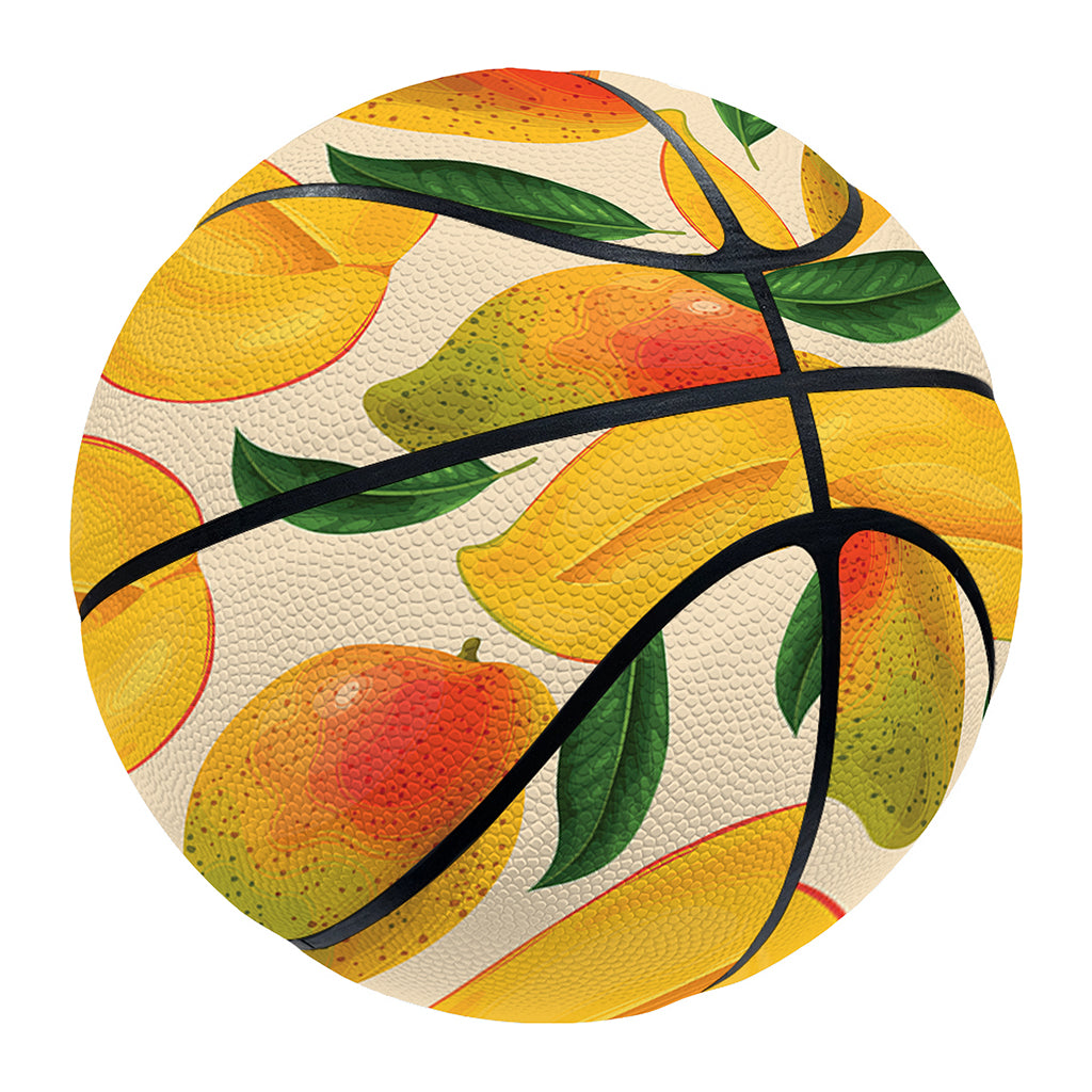 Ripe Mango Fruit Pattern Print Basketball