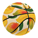 Ripe Mango Fruit Pattern Print Basketball
