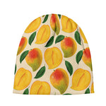 Ripe Mango Fruit Pattern Print Beanie