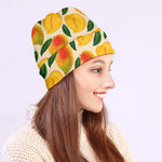 Ripe Mango Fruit Pattern Print Beanie
