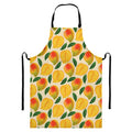 Ripe Mango Fruit Pattern Print Bib Apron With Pocket