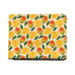 Ripe Mango Fruit Pattern Print Bifold Wallet