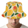Ripe Mango Fruit Pattern Print Bucket Hat