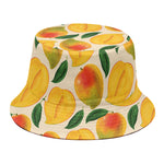 Ripe Mango Fruit Pattern Print Bucket Hat