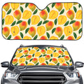 Ripe Mango Fruit Pattern Print Car Windshield Sun Shade