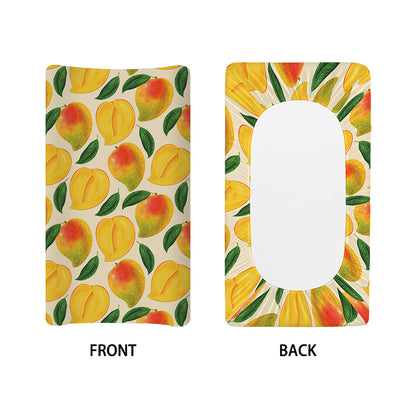 Ripe Mango Fruit Pattern Print Changing Pad Cover