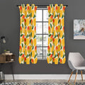 Ripe Mango Fruit Pattern Print Grommet Curtain Panels