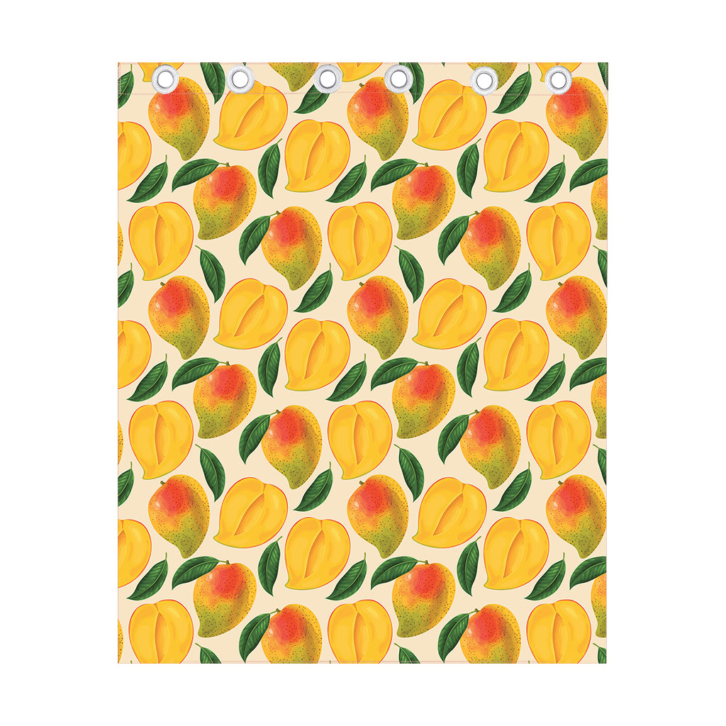 Ripe Mango Fruit Pattern Print Curtain