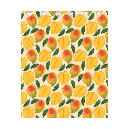 Ripe Mango Fruit Pattern Print Curtain
